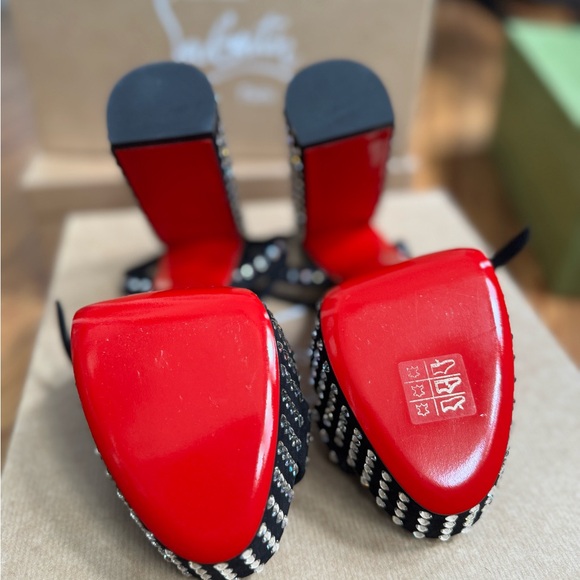 Christian Louboutin Movida Jane Strass Boum platform sandals - Picture 4 of 7